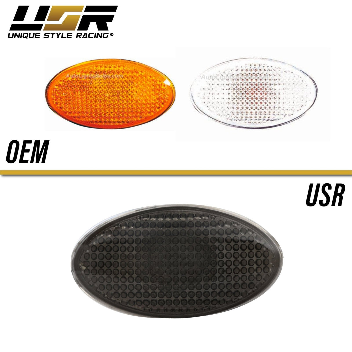 2001-2006 Mini Cooper Smoke Fender Side Marker Set