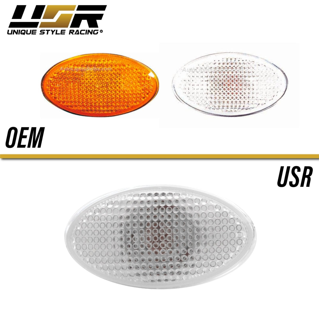2001-2006 Mini Cooper Smoke Fender Side Marker Set