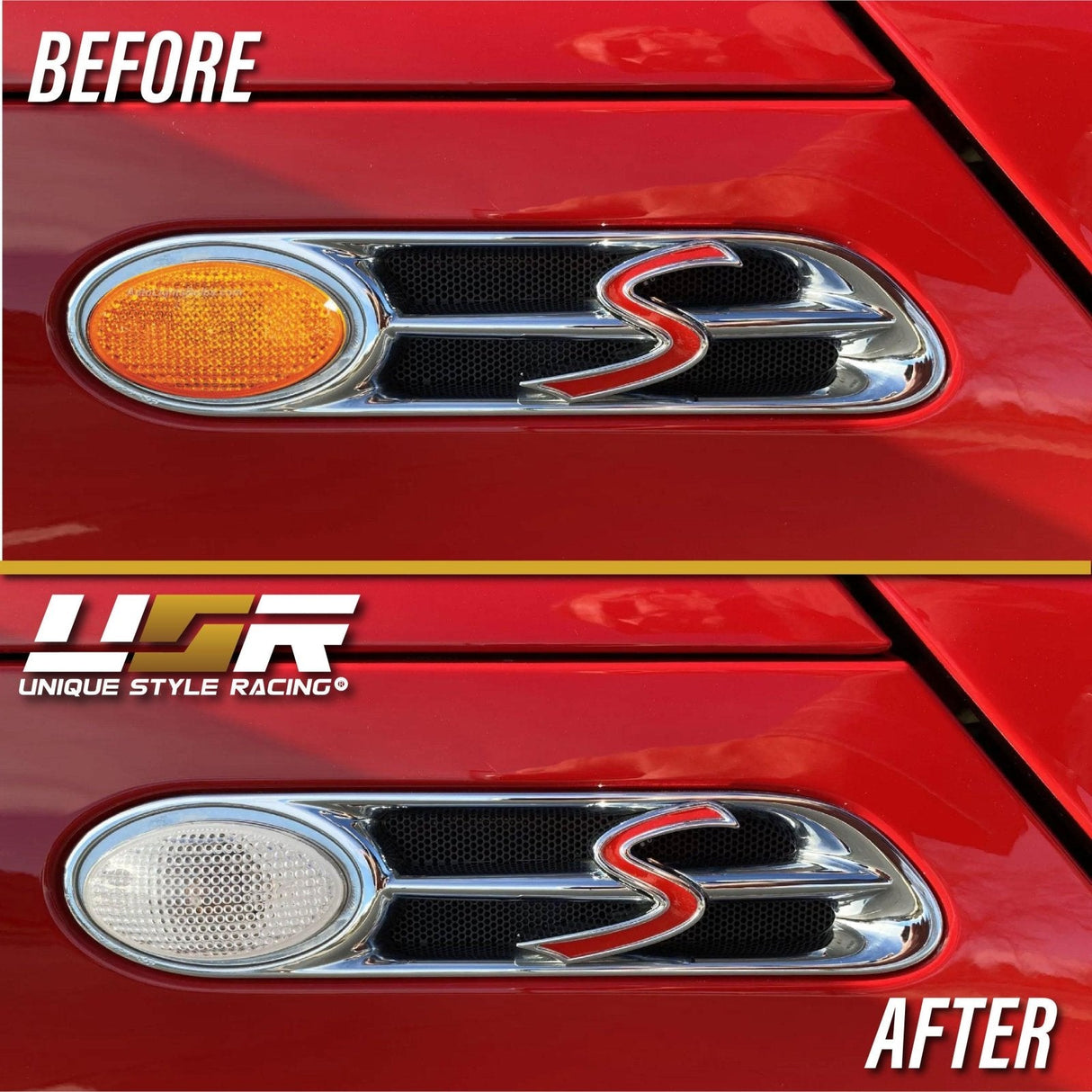 2001-2006 Mini Cooper Smoke Fender Side Marker Set