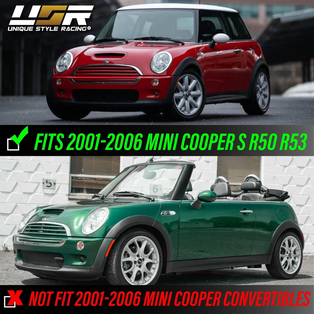 2001-2006 Mini Cooper Smoke Fender Side Marker Set