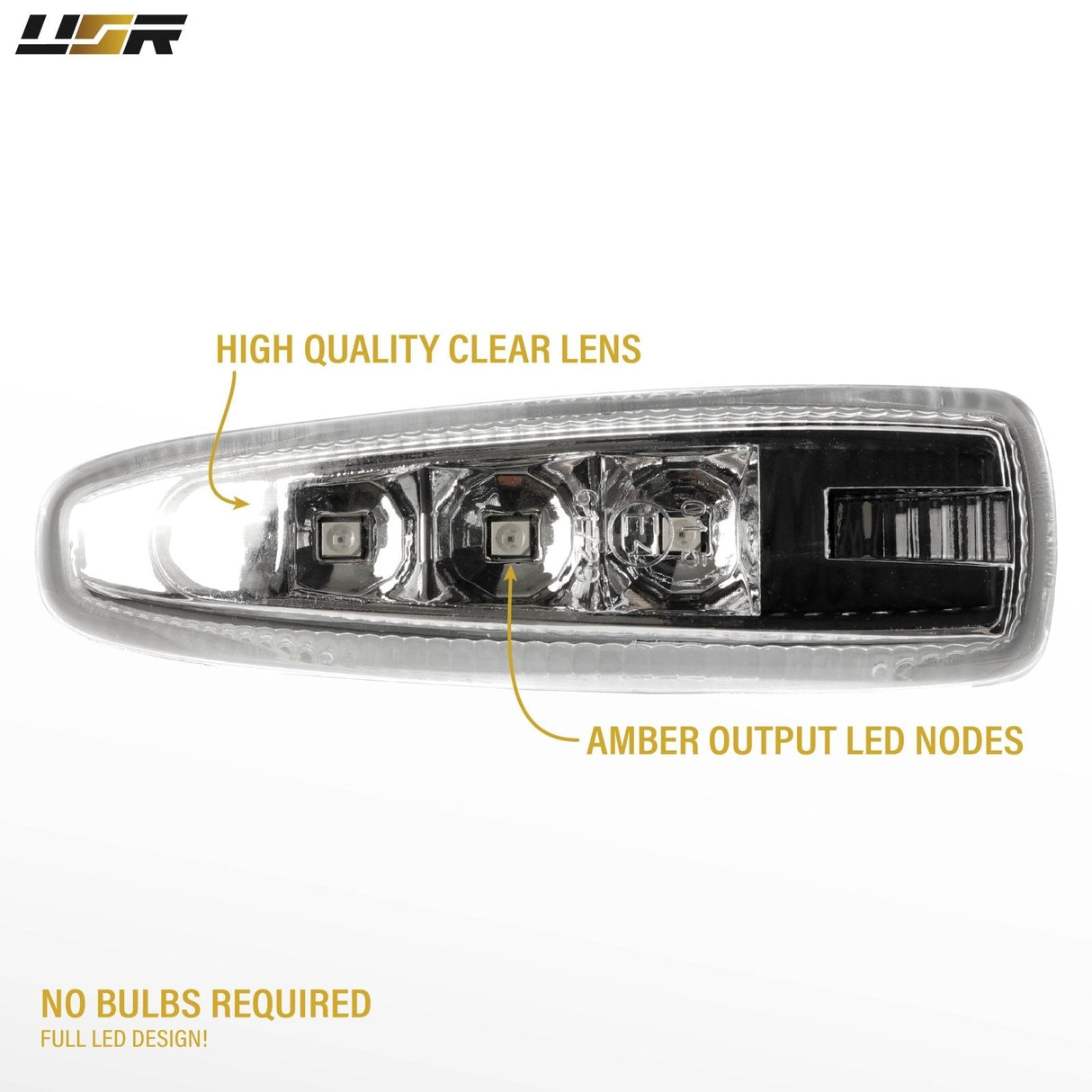 2008-2016 Mitsubishi Lancer Smoke Amber LED Side Marker Lights