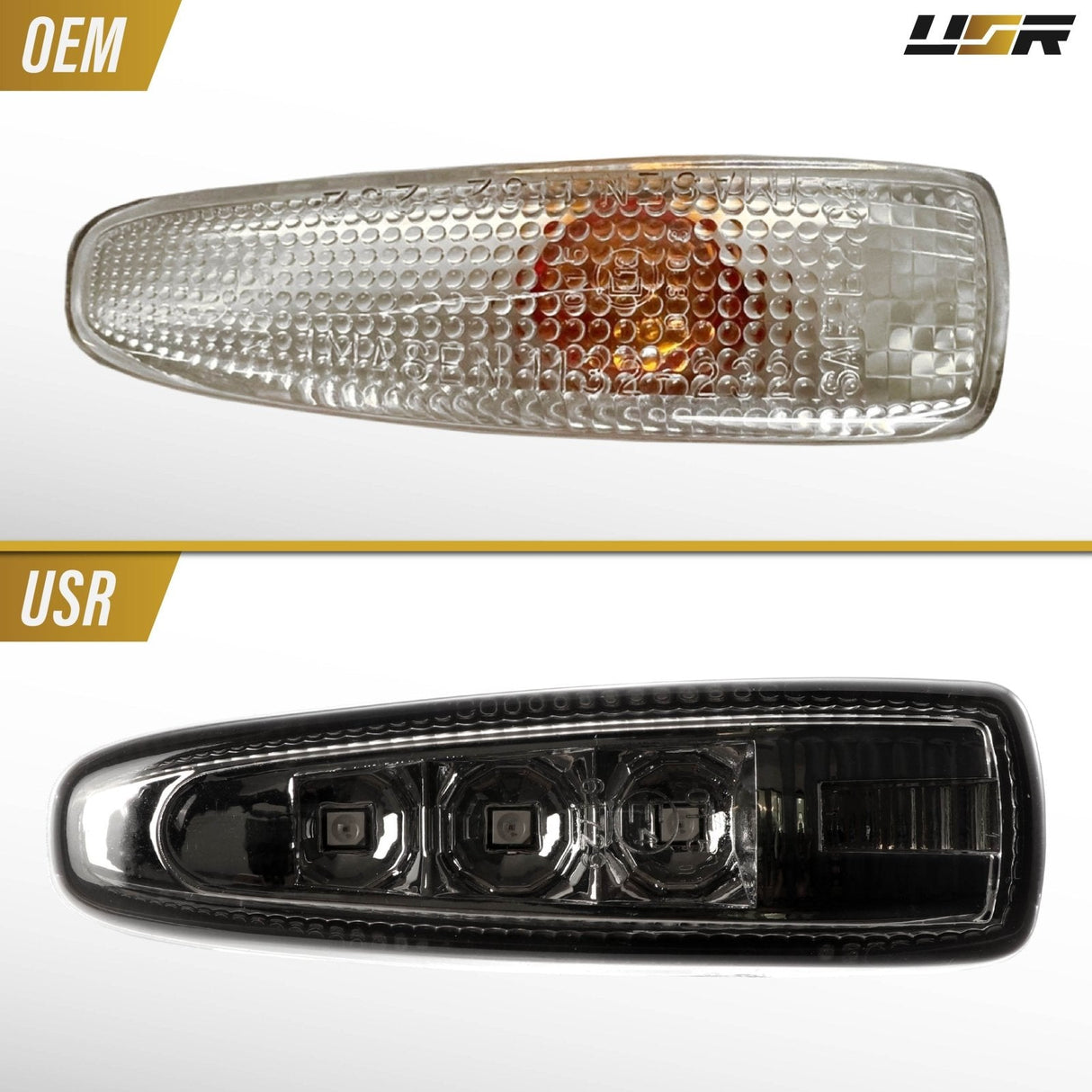 2008-2016 Mitsubishi Lancer Smoke Amber LED Side Marker Lights