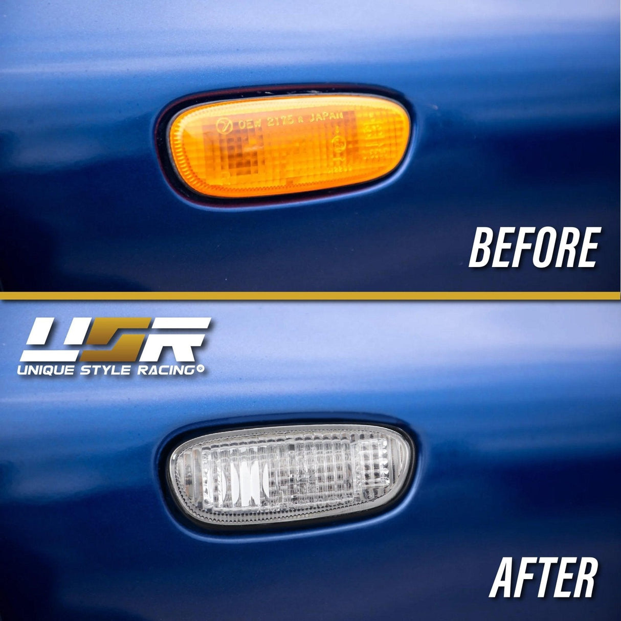 1995-2001 Subaru Impreza Crystal Black Side Marker Lights