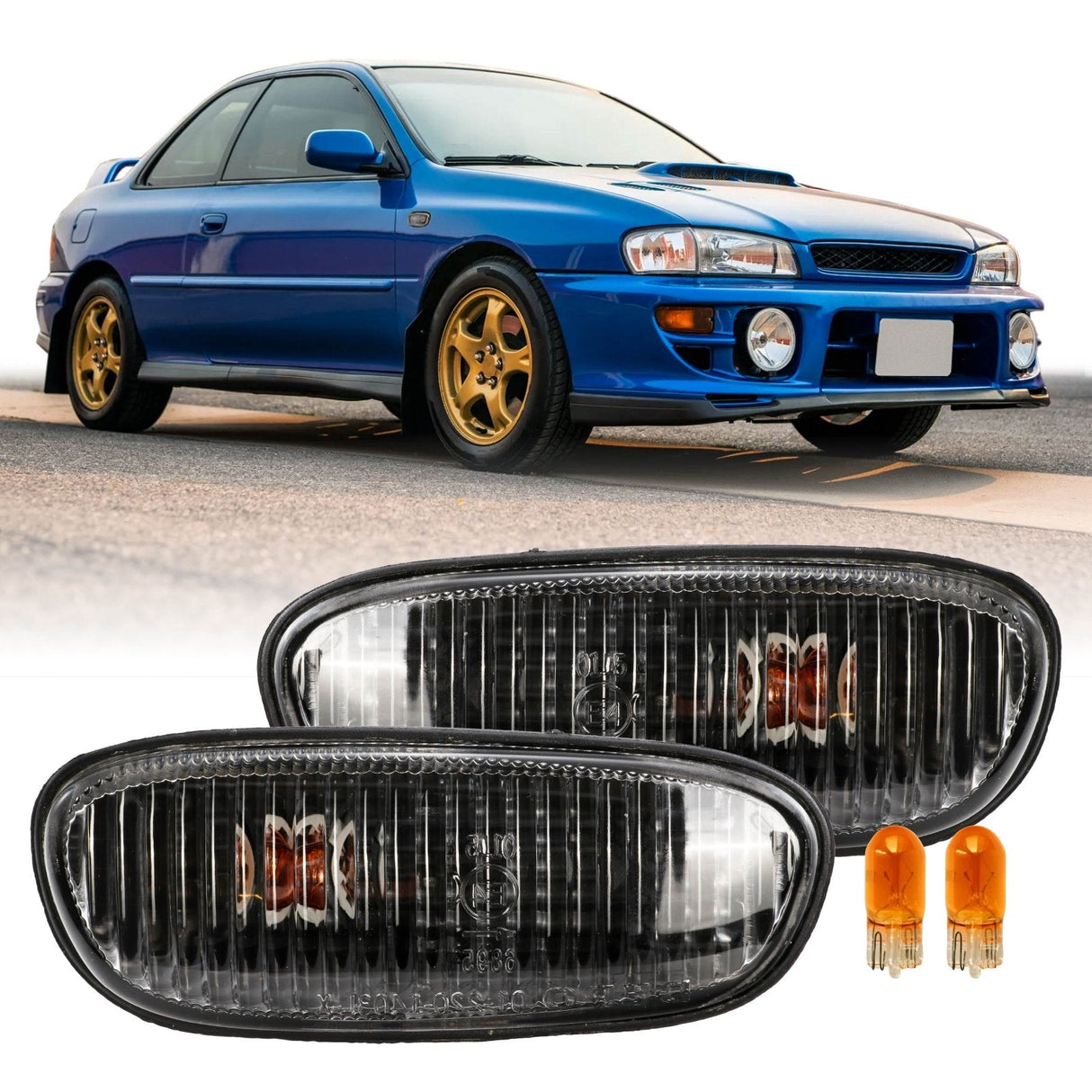 1995-2001 Subaru Impreza Crystal Black Side Marker Lights