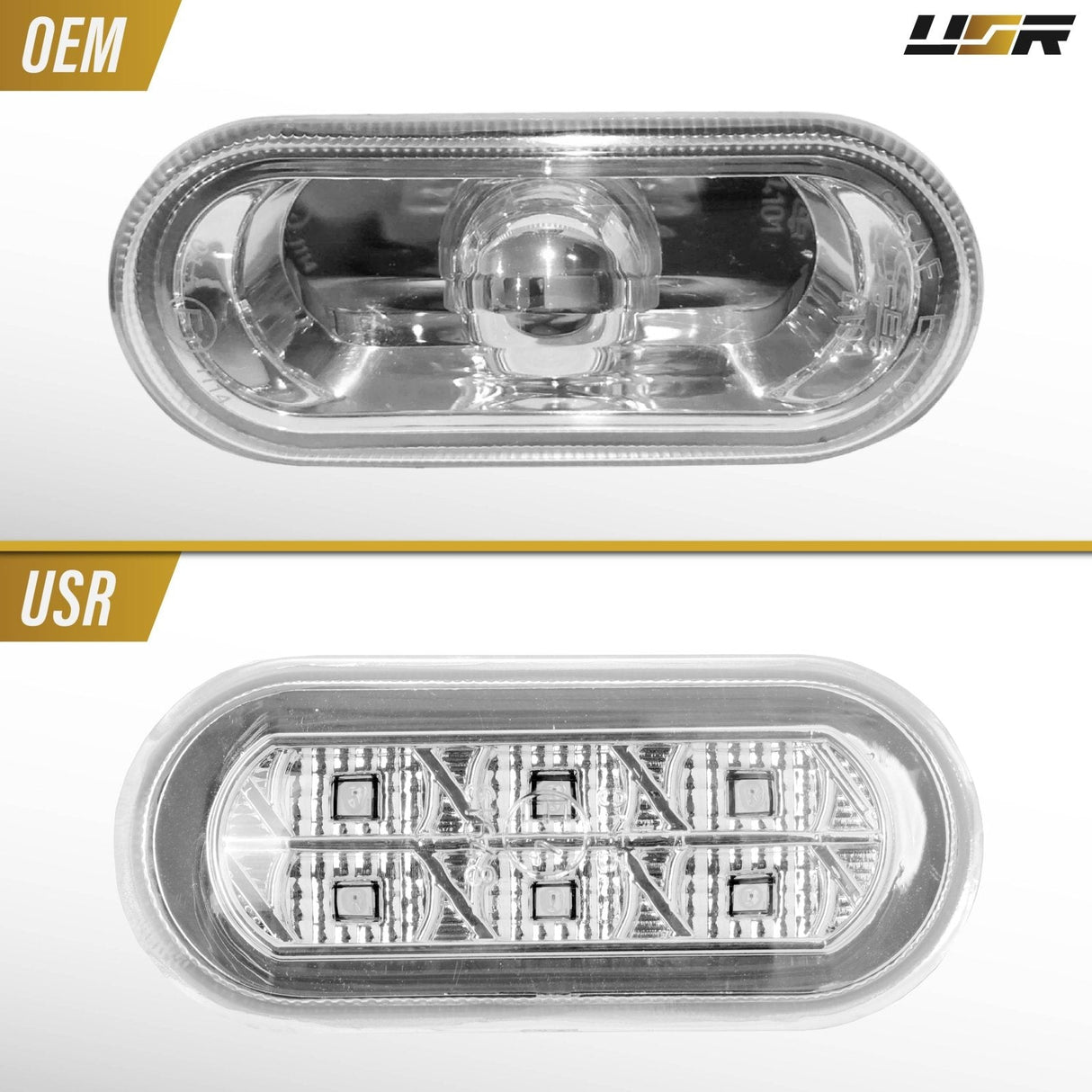 Volkswagen Golf GTI Jetta Passat Smoke Amber LED Side Marker Lights