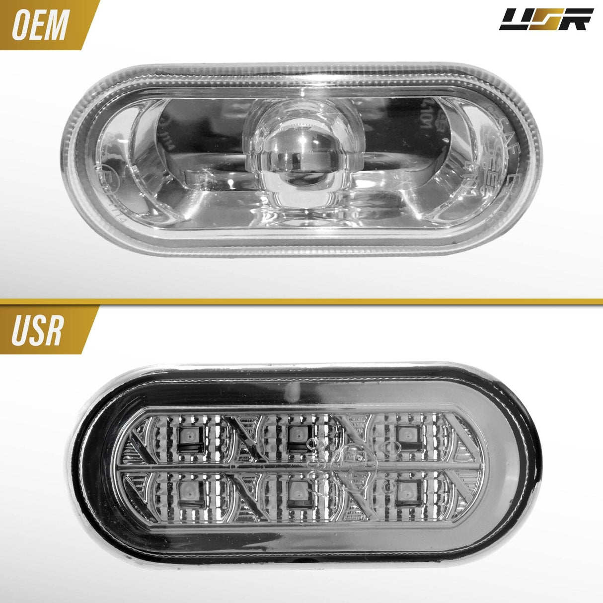 Volkswagen Golf GTI Jetta Passat Smoke Amber LED Side Marker Lights