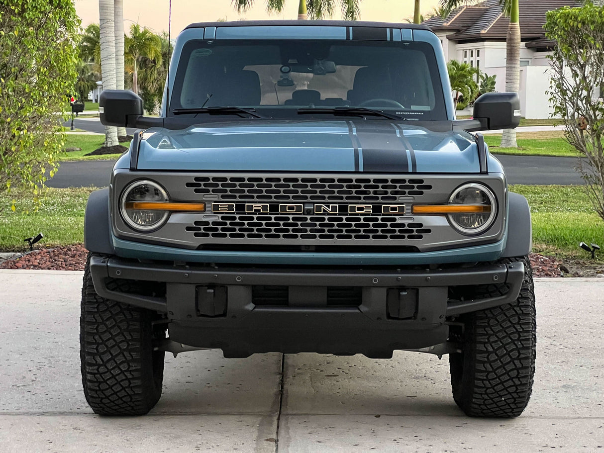 Smoked Signature DRL Bar Overlays - 2021+ Bronco (Signature Headlights)