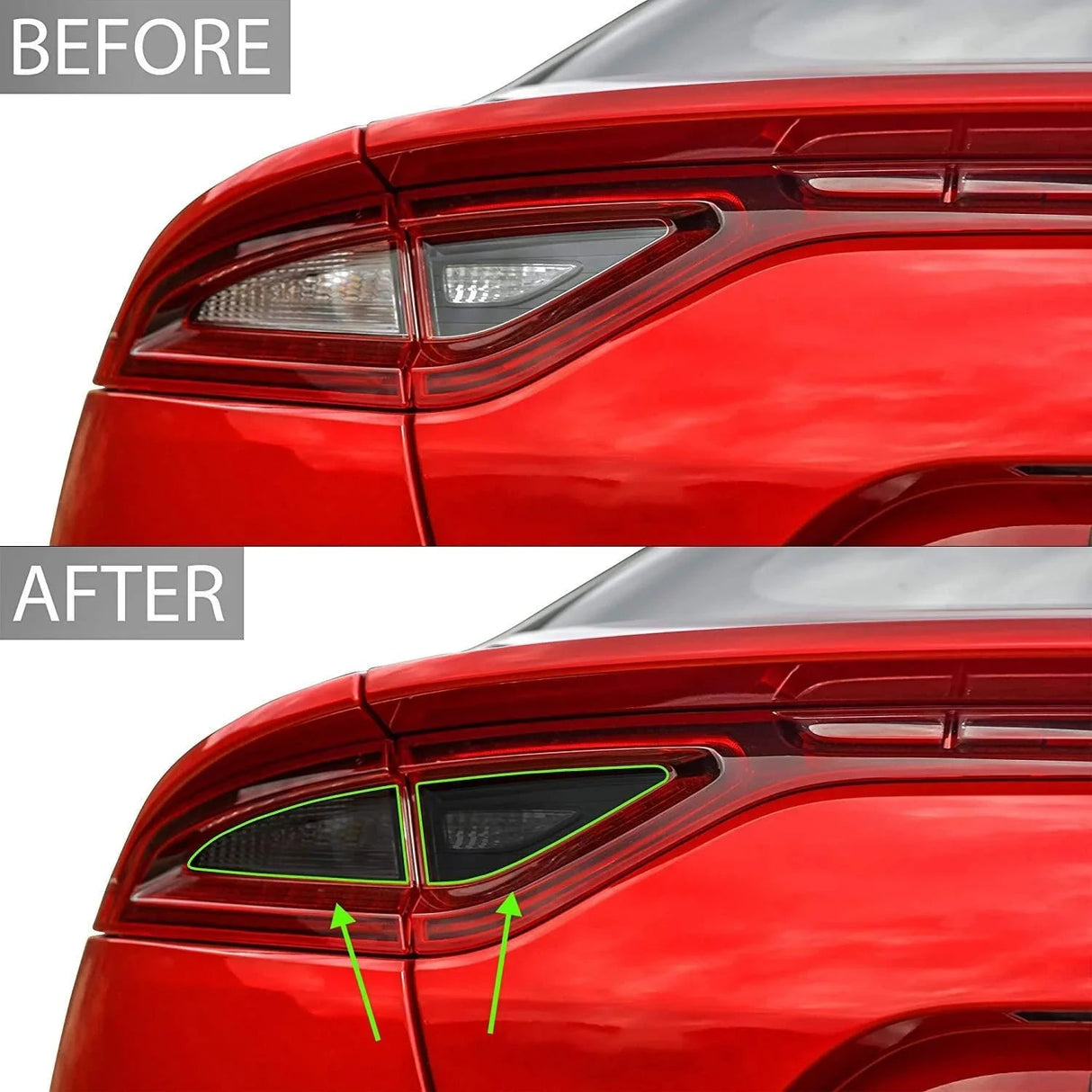 Smoked Taillight Overlays - 2018-2021 Kia Stinger GT