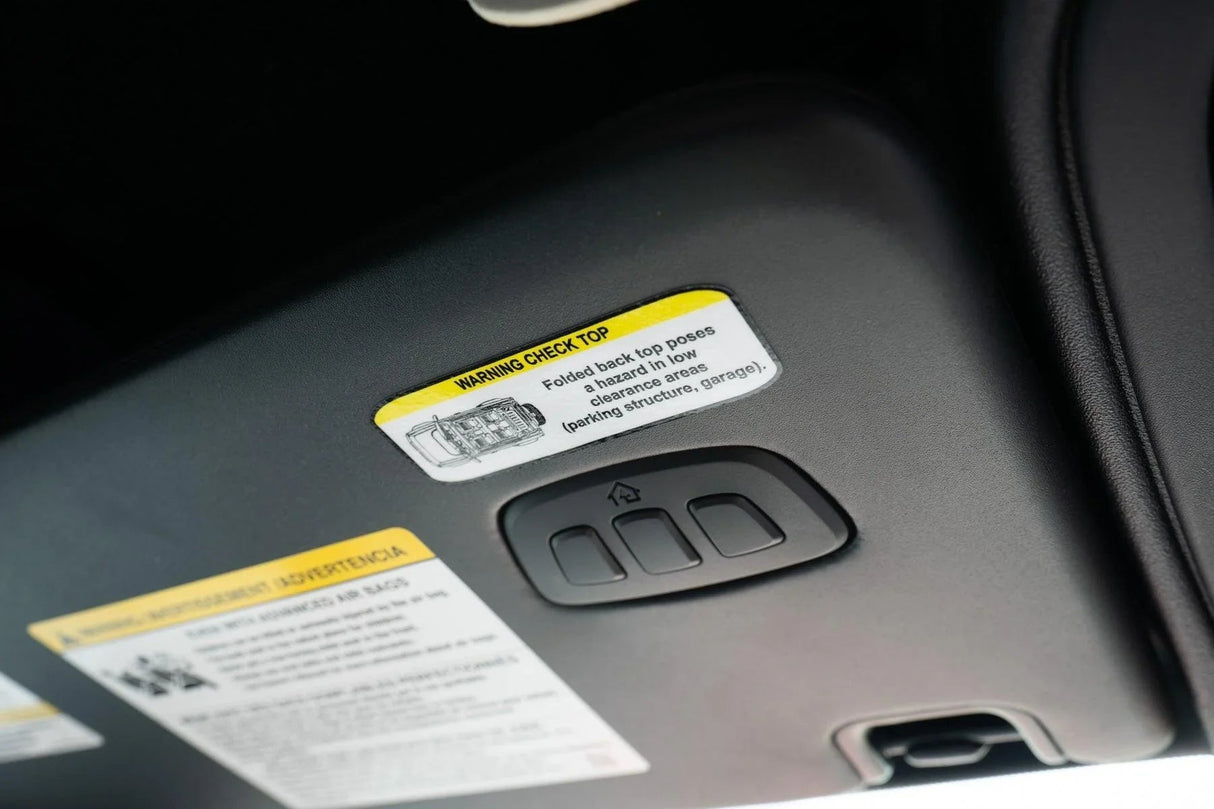 Soft Top Warning Labels - 2021+ Bronco