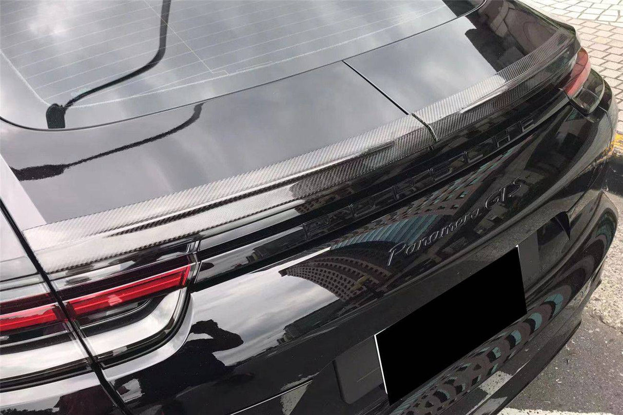 2017-2023 Porsche Panamera 971 TA Style DRY Carbon Fiber Trunk Spoiler