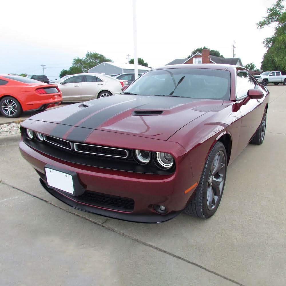 Spec-D Lower Front Bumper Lip Dodge Challenger SXT (2015-2021) Black