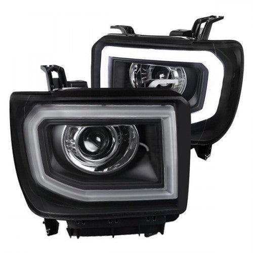 Spec-D Projector Headlights GMC Sierra 1500 (14-15) 2500/3500 (15-17) LED DRL - Black or Chrome
