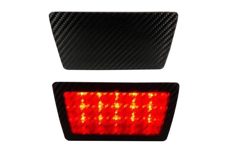 Special Edition Dark Smoke Carbon Fiber F1 / Rear Fog Light Overlay - 2015-2022 Subaru WRX / STI
