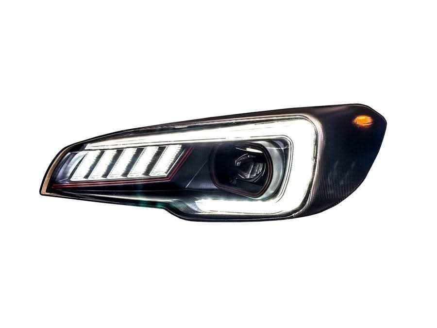 Special Edition Dark Smoke Carbon Fiber SubiSpeed Headlight Overlays - 2015-2021 WRX / STI