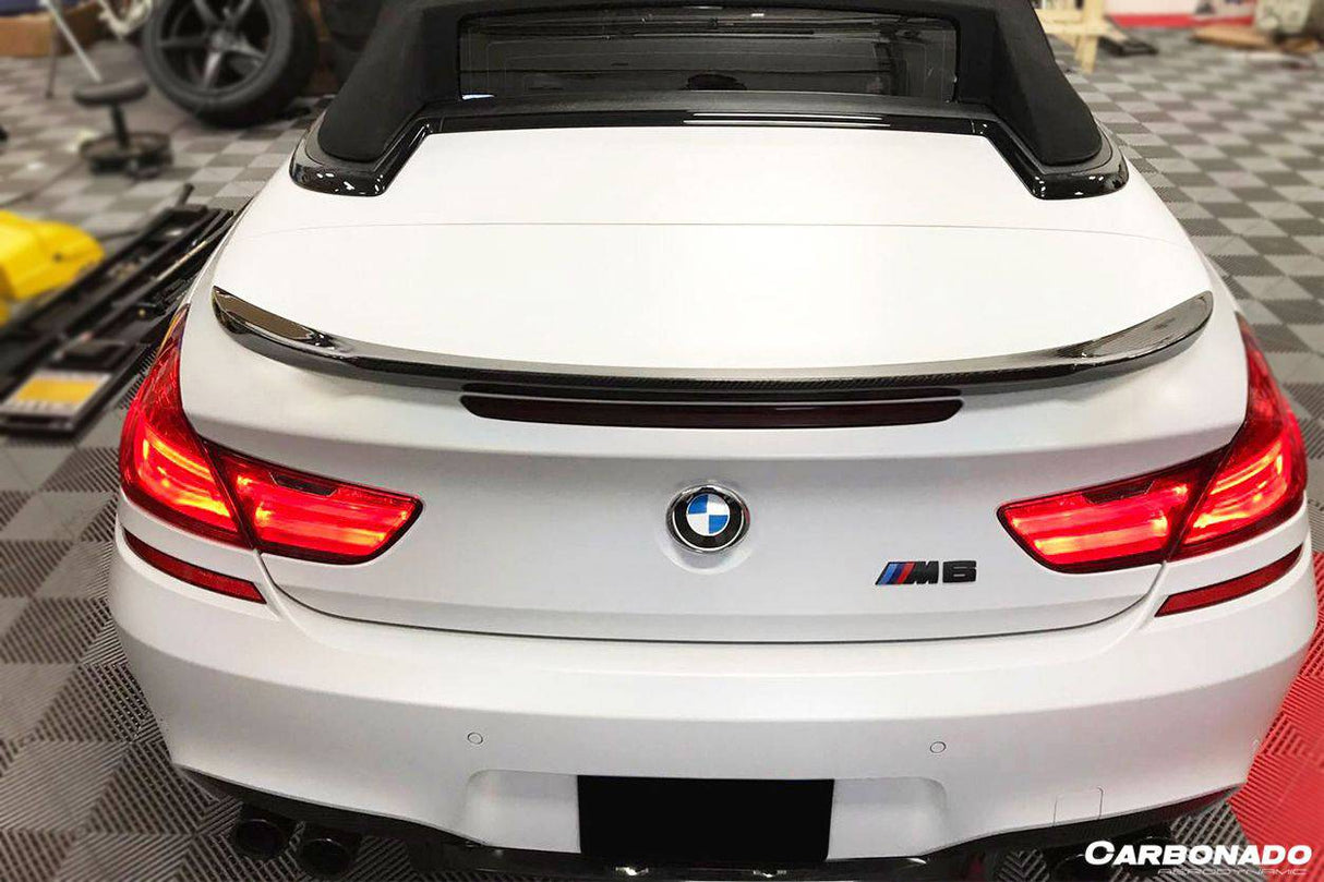 2011-2018 BMW 6 Series F12 M6 Convertiable VRS Style Carbon Fiber Trunk Spoiler