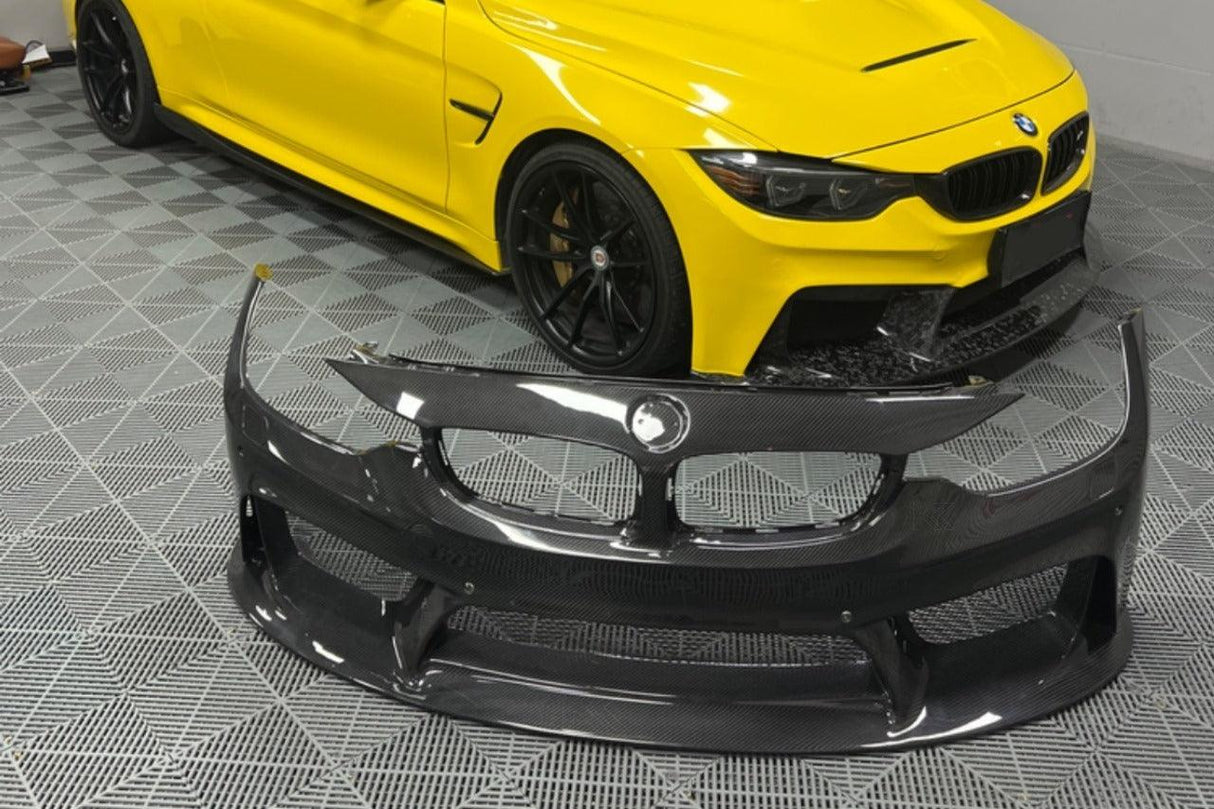 BMW 3 Series F80 F82 F83 Carbon Fiber 3D Front Bumper (2011-2019)