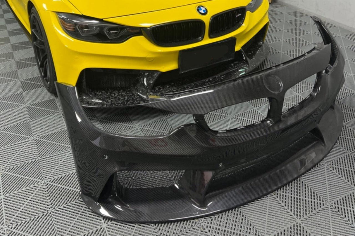 BMW 3 Series F80 F82 F83 Carbon Fiber 3D Front Bumper (2011-2019)