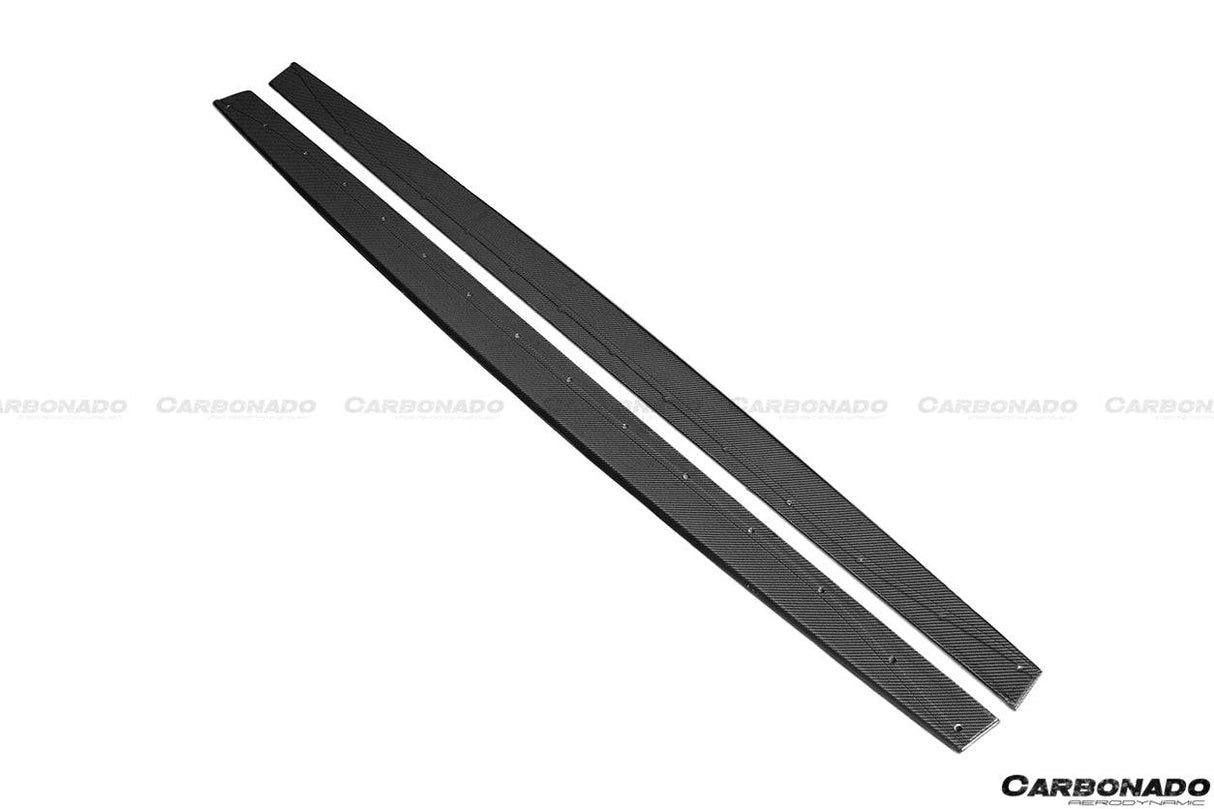 2014-2020 BMW M4 F82 F80 M3 MP Style Carbon Fiber Side Skirts Under Board