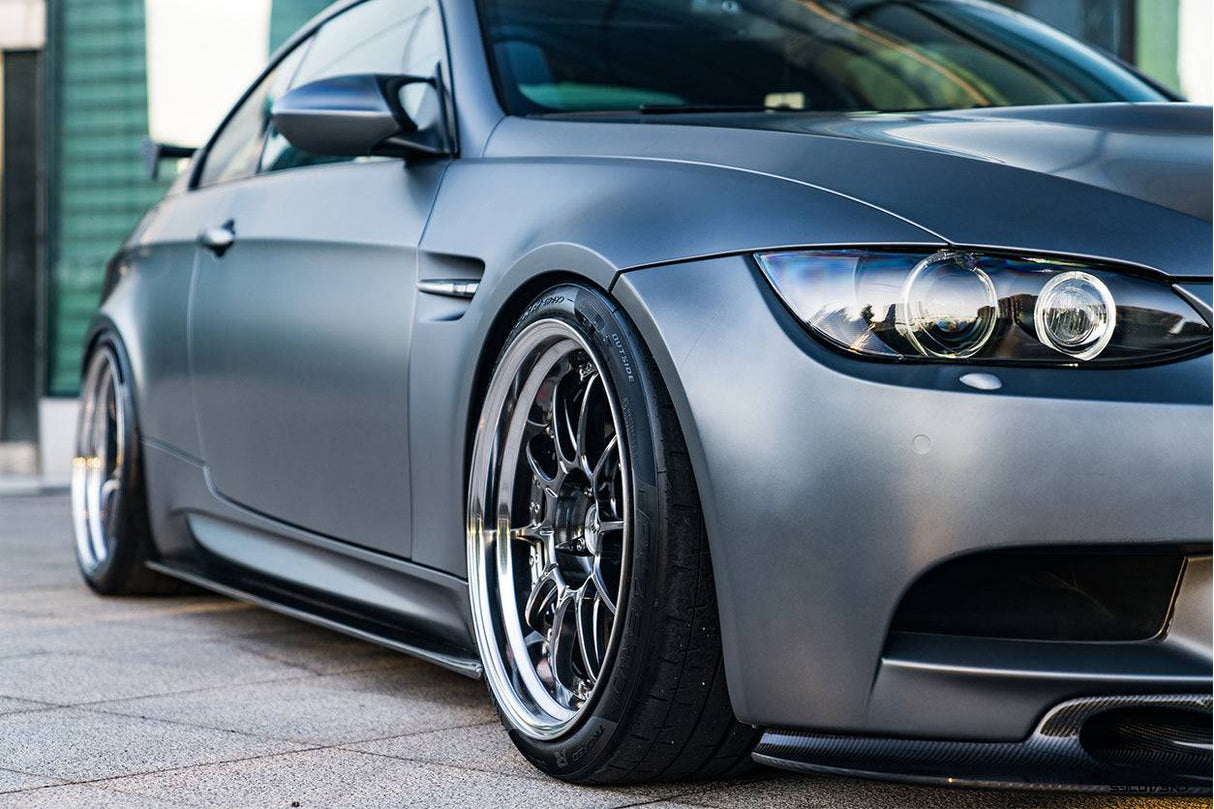2008-2012 BMW M3 E92 E93 ET Style Carbon Fiber Side Skirts Under Board