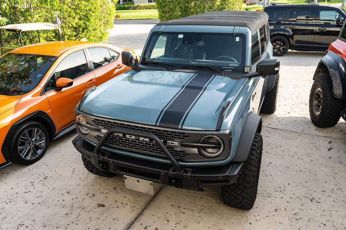 Stealth Clear Badlands Topographic Map Hood Overlay - 2021+ Bronco