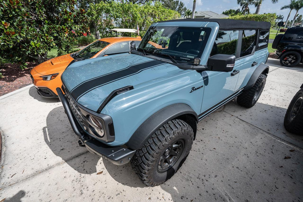 Stealth Clear Badlands Topographic Map Hood Overlay - 2021+ Bronco