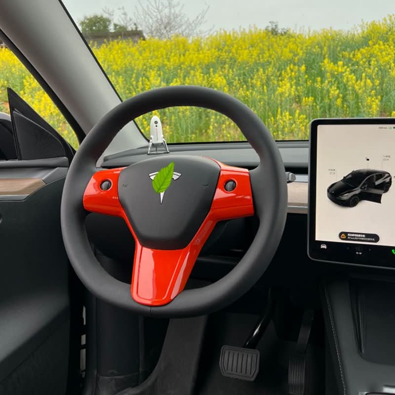 Steering wheel patch for Tesla Model 3 2021-2023.10 & Model Y 2020-2025.03