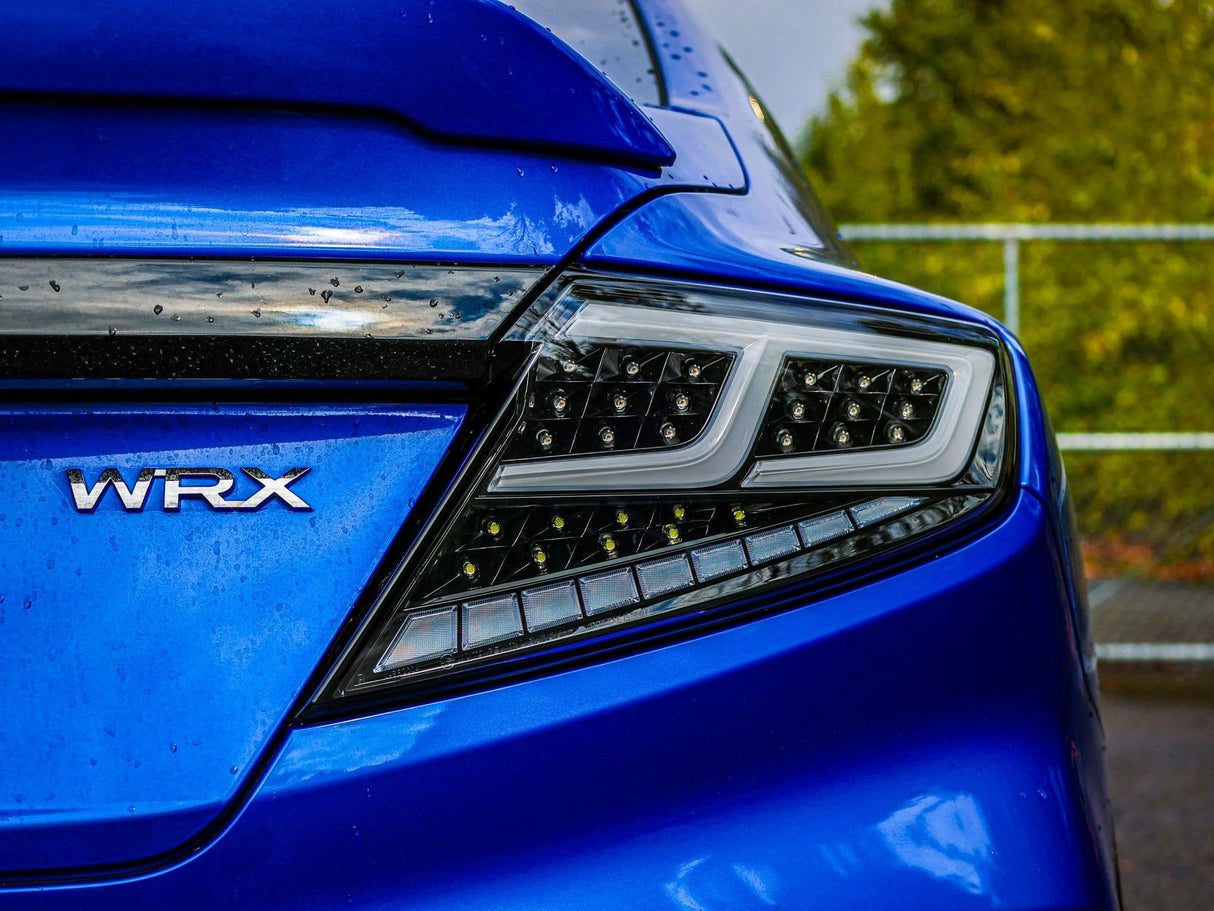 Subaru WRX Clear Lens with Black Base and White Bar Spec-Ar LED Tail lights (2022+) - K2 Industries