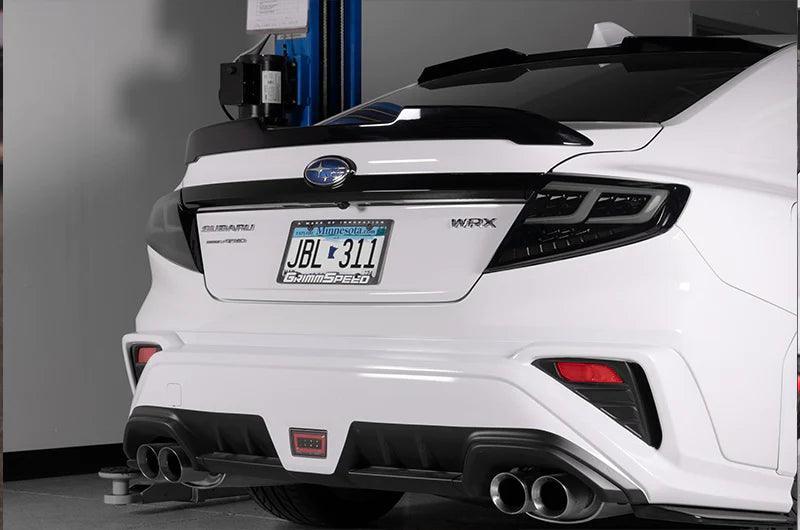 Subaru WRX Smoke Lens with Black Base and White Bar Spec-Ar LED Tail lights (2022+) - K2 Industries