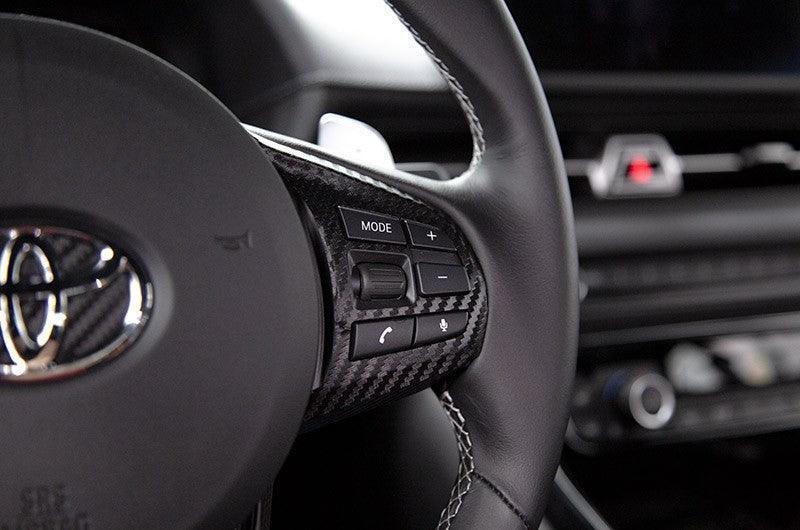 "Supra" Steering Wheel Trim Overlays (Full Set) - 2020+ Supra