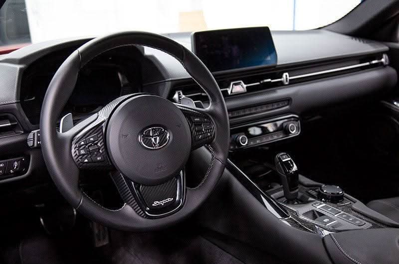 "Supra" Steering Wheel Trim Overlays (Full Set) - 2020+ Supra