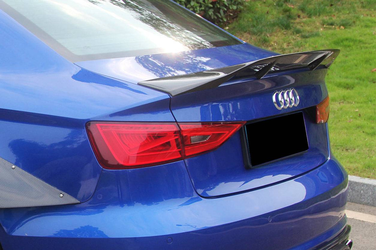 2013-2020 Audi S3 A3 RS3 8V Sedan RT Style Carbon Fiber Trunk Spoiler