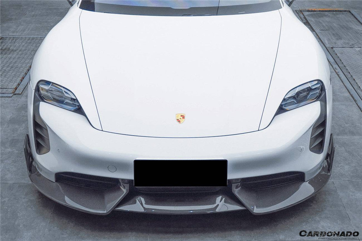 2020-2024 Porsche Taycan CADO Style Front Lip | Fits 4, 4S, GTS, Turbo, Turbo S, ST, CT