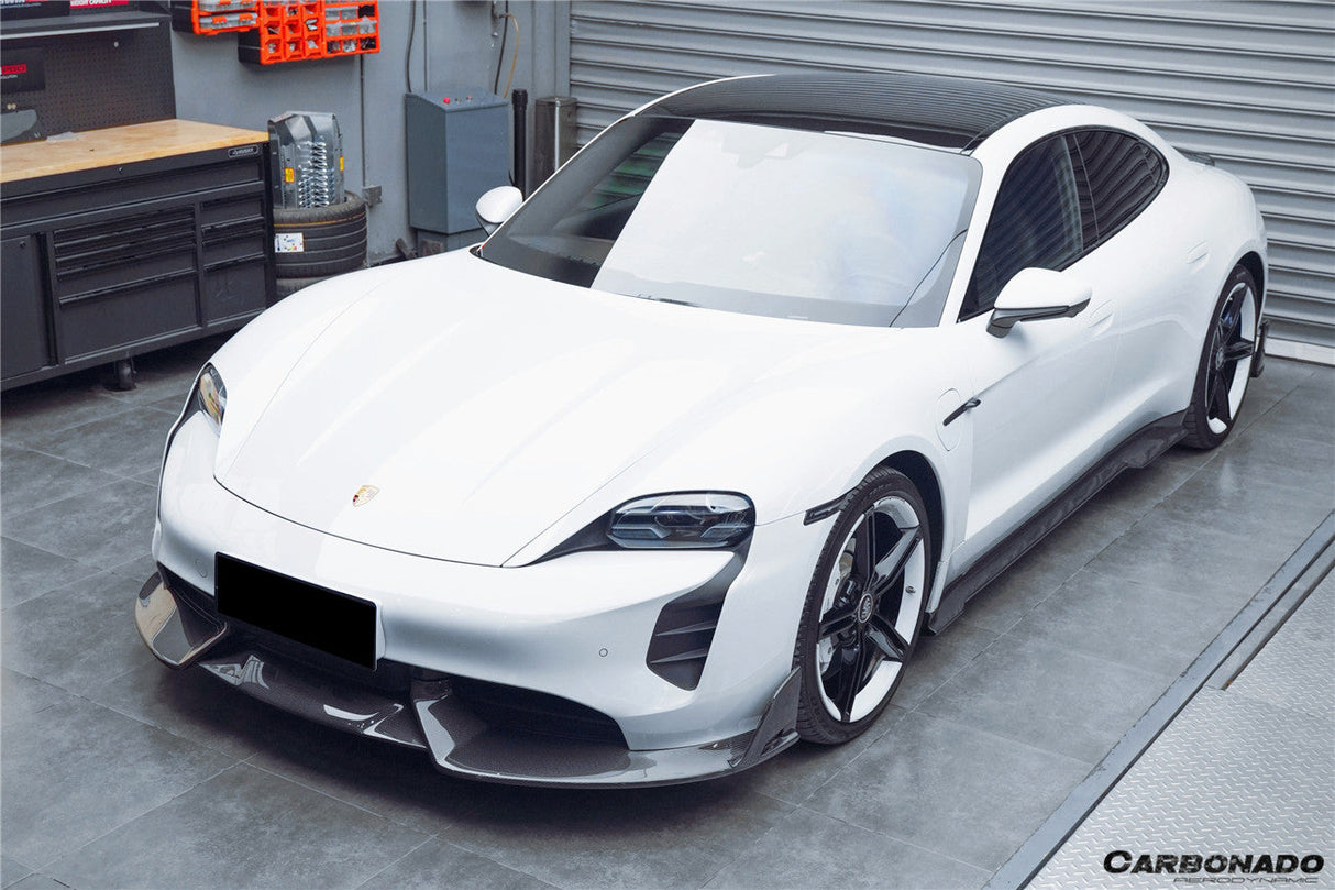 2020-2024 Porsche Taycan CADO Style Front Lip | Fits 4, 4S, GTS, Turbo, Turbo S, ST, CT