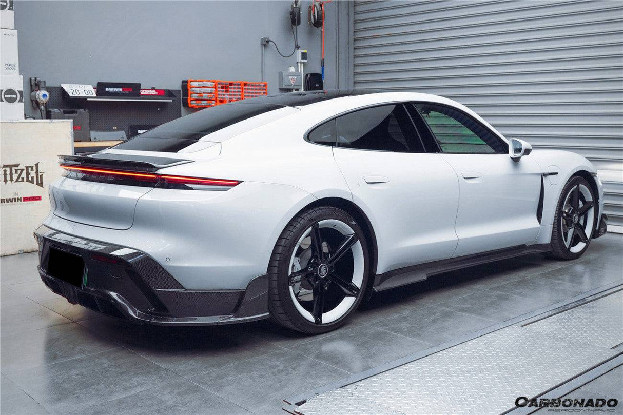 2020-2024 Porsche Taycan CADO Style Side Skirts | Fits 4, 4S, GTS, Turbo, Turbo S, ST, CT