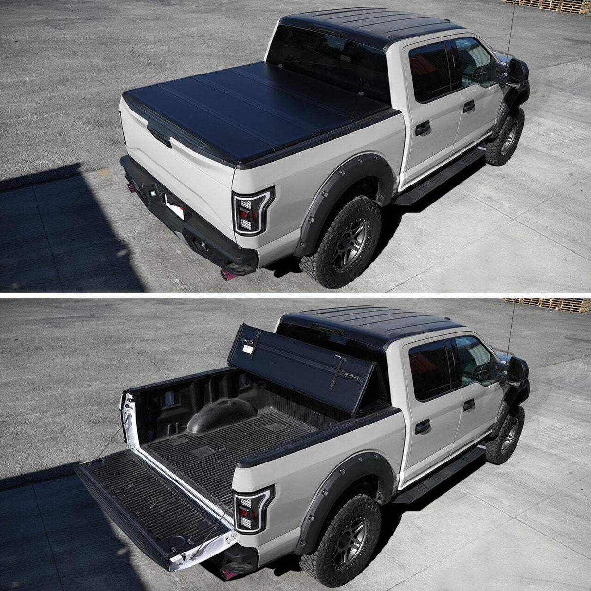 Spec-D Tonneau Cover Nissan Titan (04-20) For 6' 7" or 5' 7" Bed Locking Quad Fold