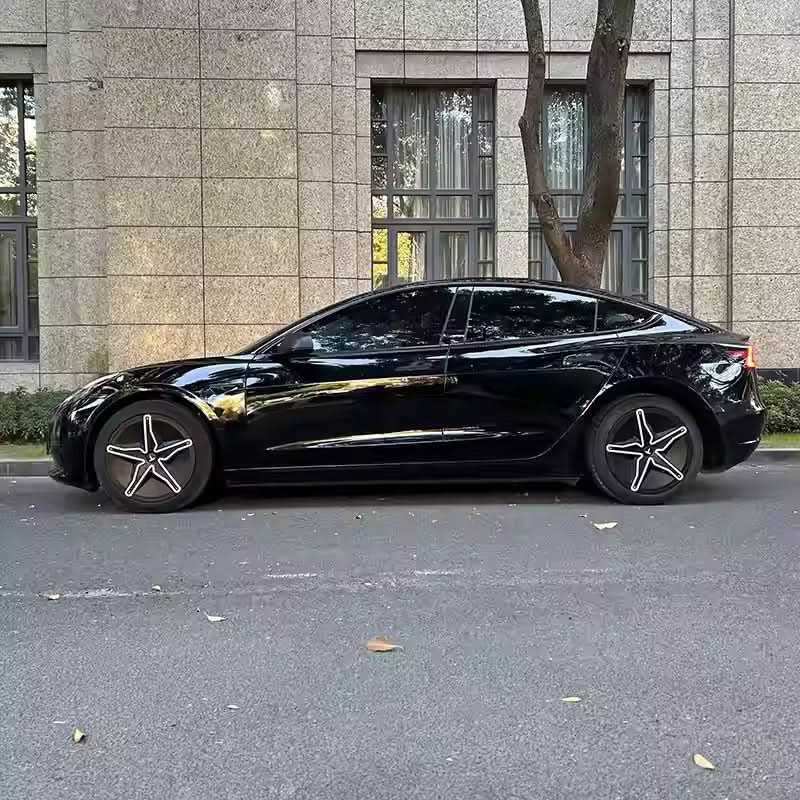 Starfish Style ABS Hubcaps for Model 3/Y | 18"/19" | 4-Piece Set | 2 Colors | Full Edge Coverage | Snap-On Install