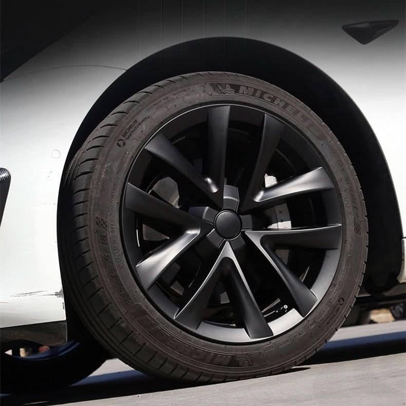 TESERY 18″ Wheel Caps S Plaid Style for Tesla Model 3 (4PCS)