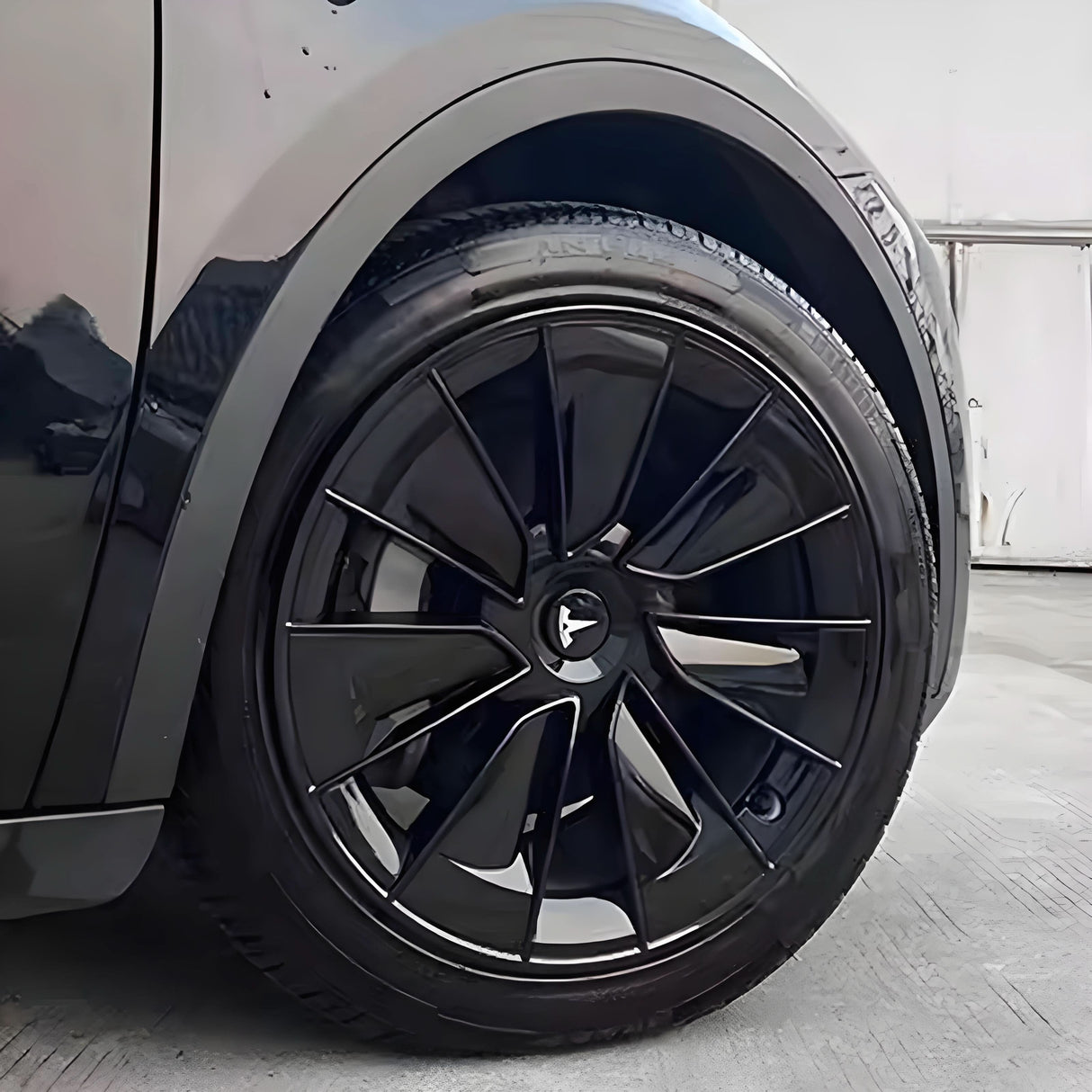 19" Gemini Performance-Style ABS Wheel Hubcaps for Model Y | 4-Piece Set | 5 Colors | 2 Styles | Tool-Free Install