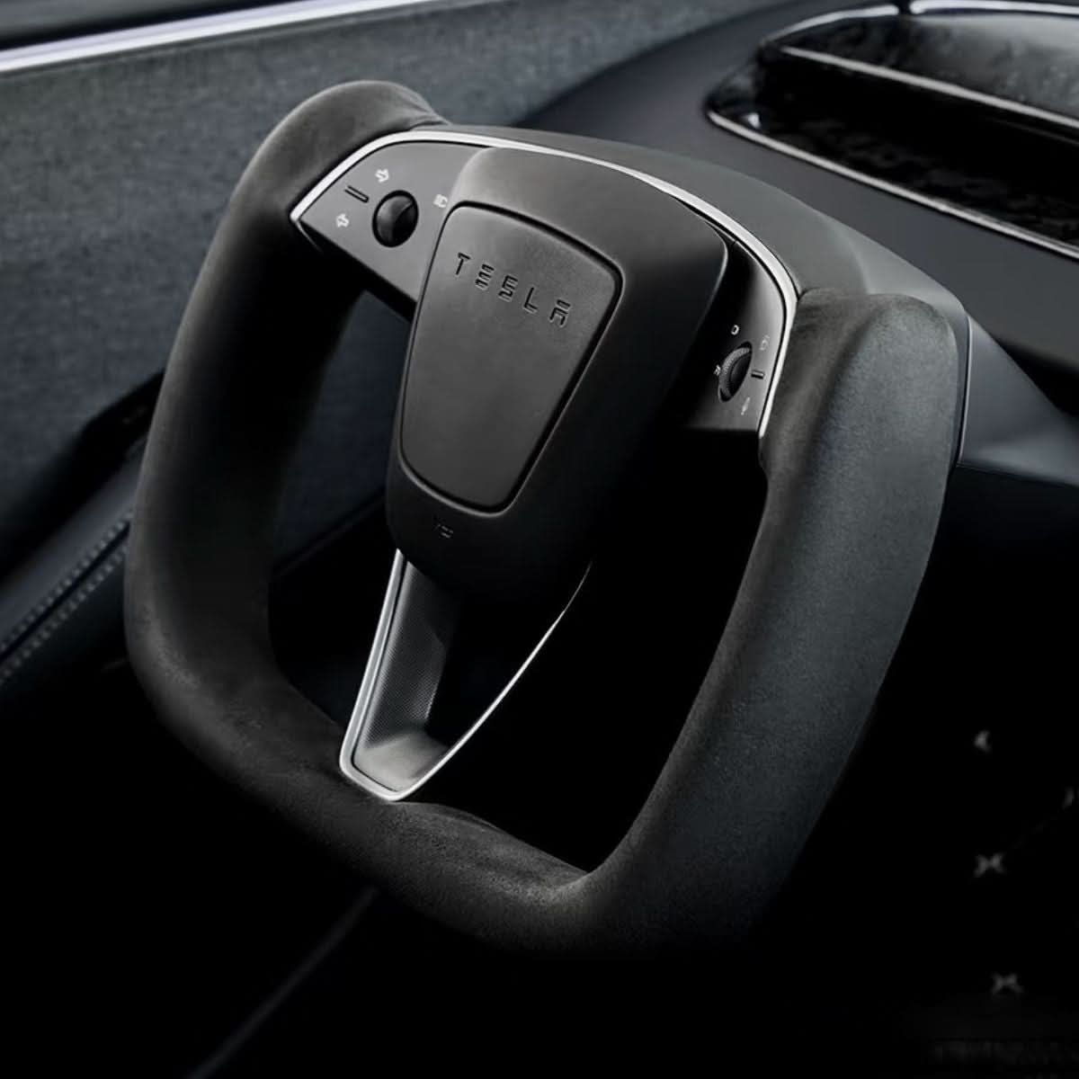 TESERY Alcantara Yoke Steering Wheel for Model 3 Highland & Model Y Juniper