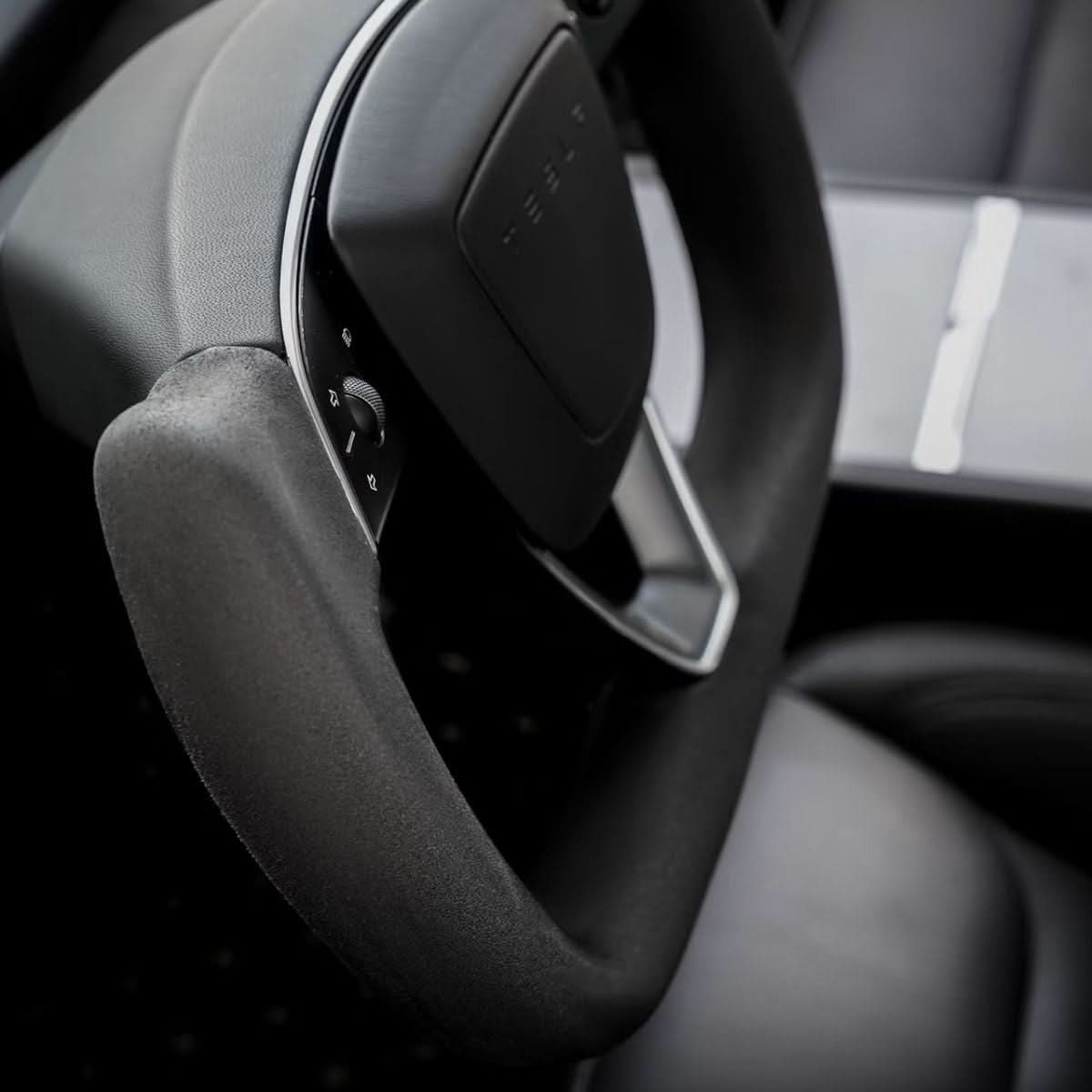 TESERY Alcantara Yoke Steering Wheel for Model 3 Highland & Model Y Juniper
