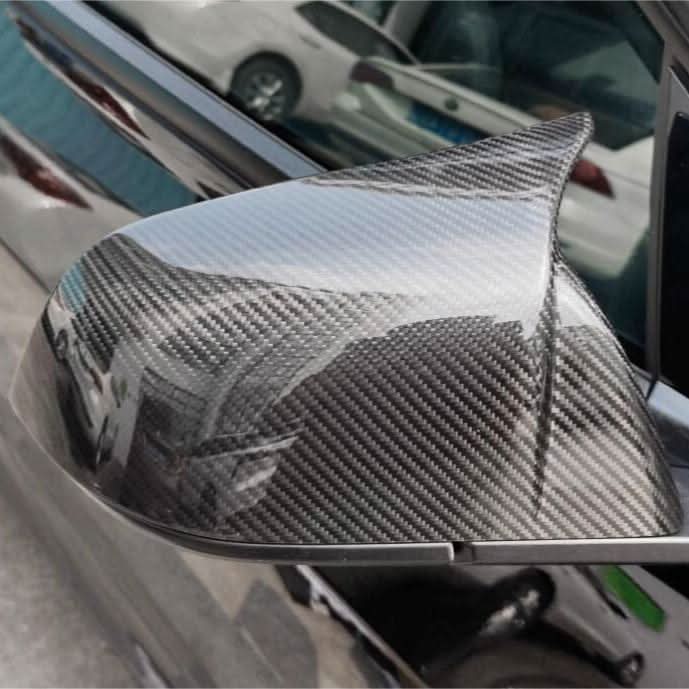 TESERY Mirror Caps for Model Y / 3 ( Sporty Style ) - Dry Carbon Fiber Exterior Mods