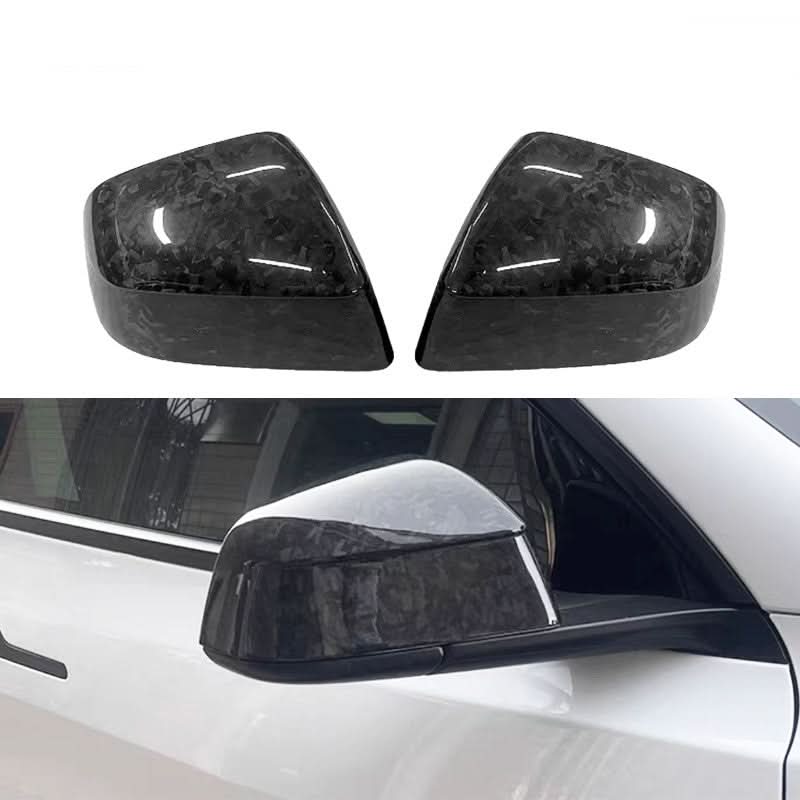 Carbon Fiber Mirror Covers for Model 3 / Y | Juniper Style | 3 Finishes | 3M Adhesive
