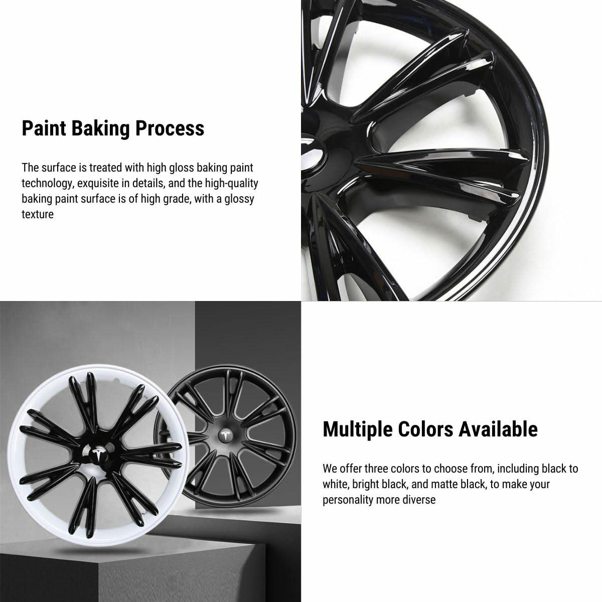 TESERY 19″ Wheel Covers for Tesla Model Y (4PCS)