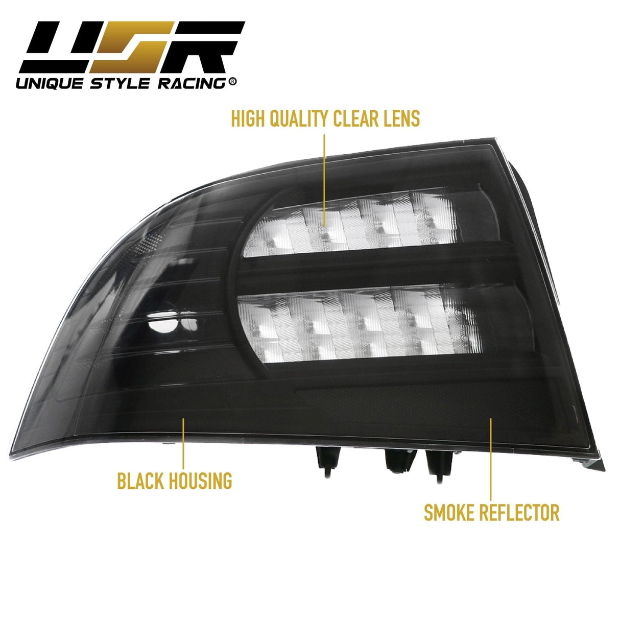 2004-2008 Acura TL Black Smoke Tail Lights Set