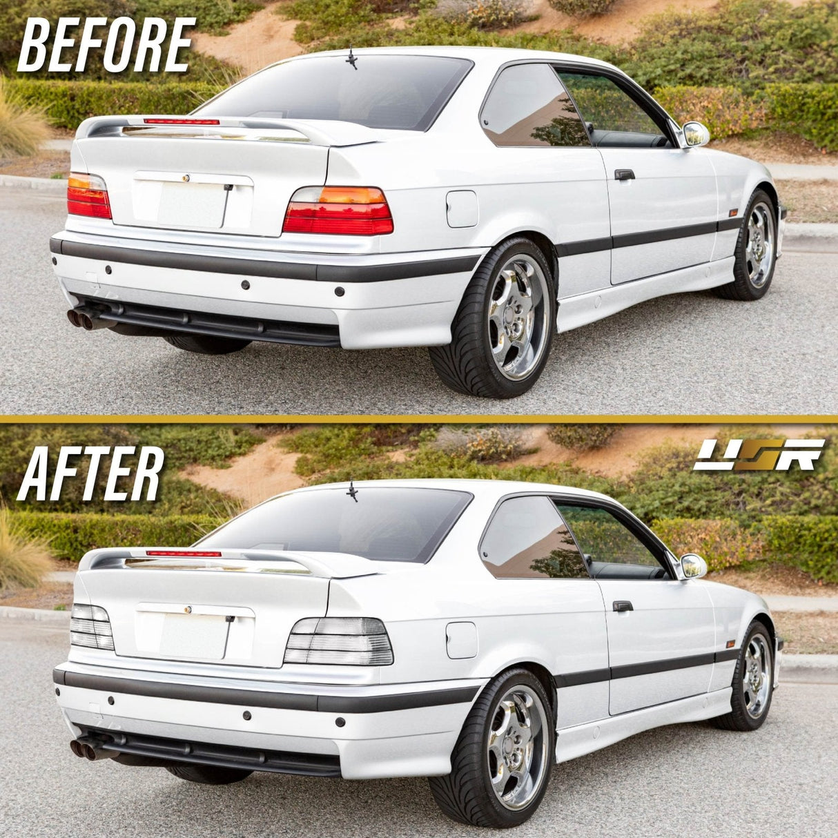 1992-1999 Bmw E36 2d/Cabrio All Clear Tail Lights