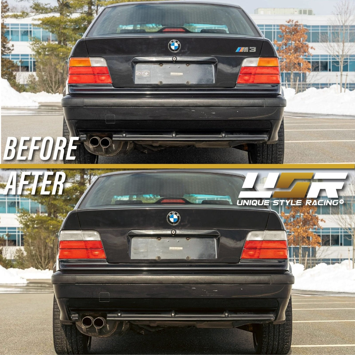1992-1999 BMW E36 4D Smoke Tail Lights