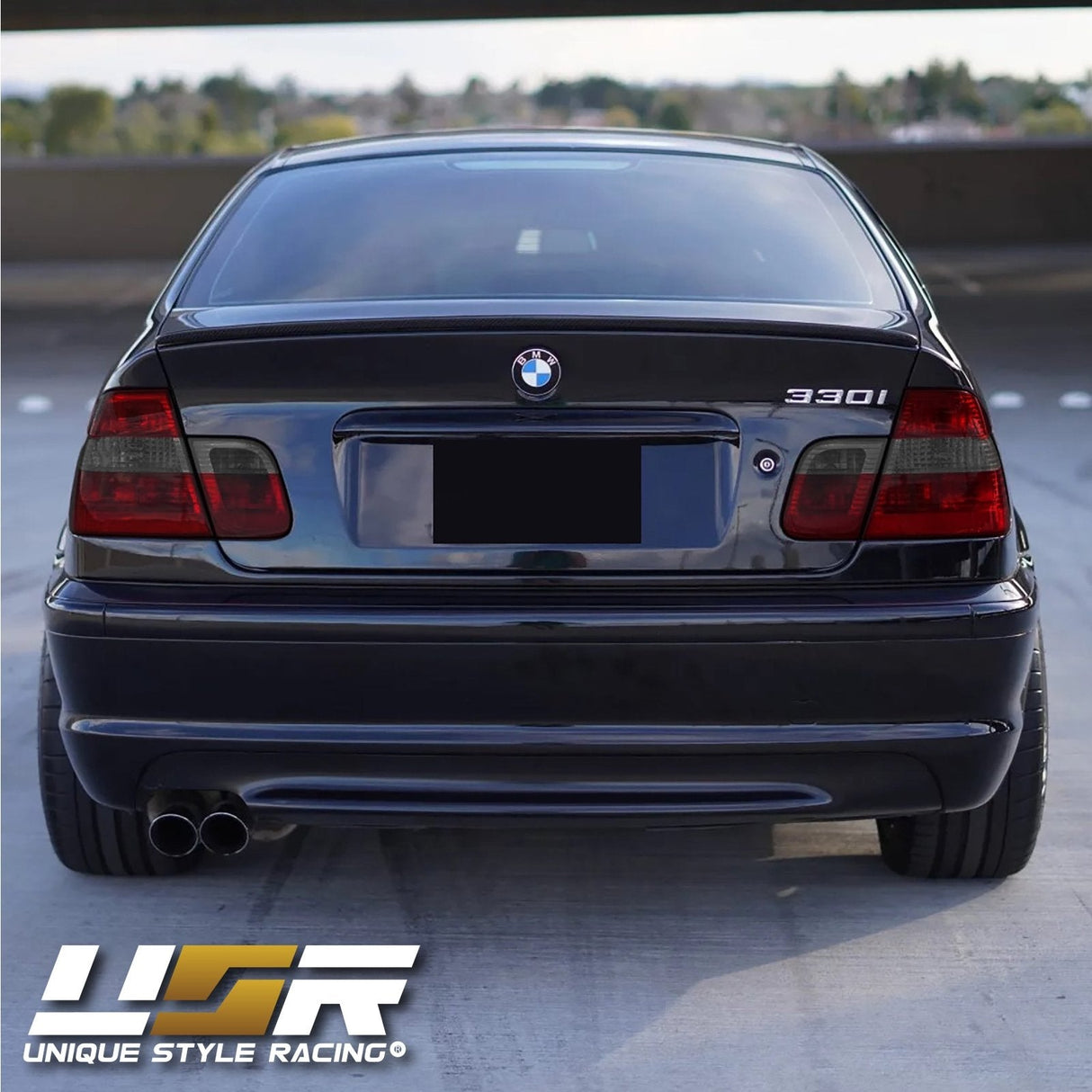 2002-2005 BMW E46 4D Red/Smoke/Red 4pcs Tail Lights