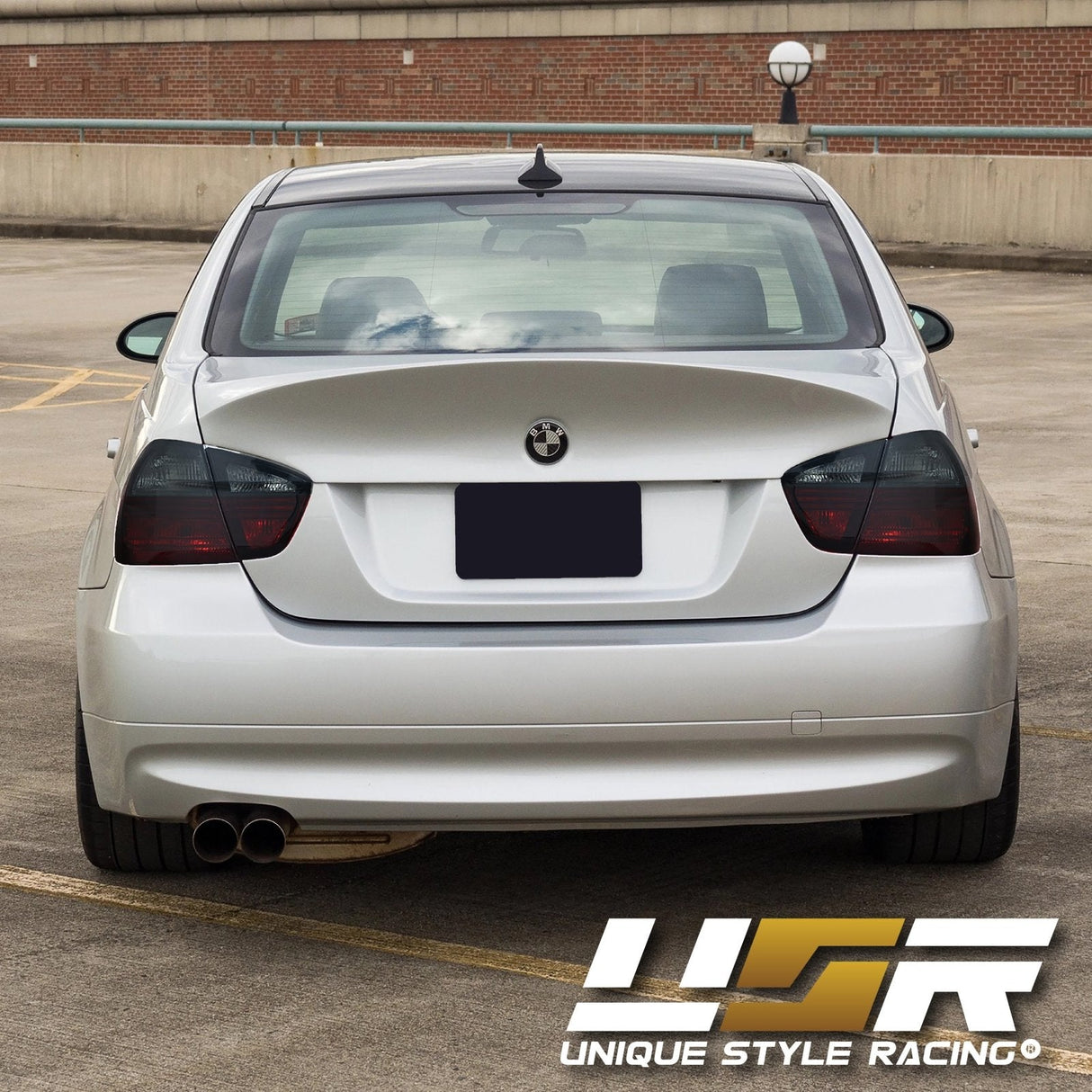 2006-2008 BMW E90 Blackline Style Dark Red Smoke Tail Lights