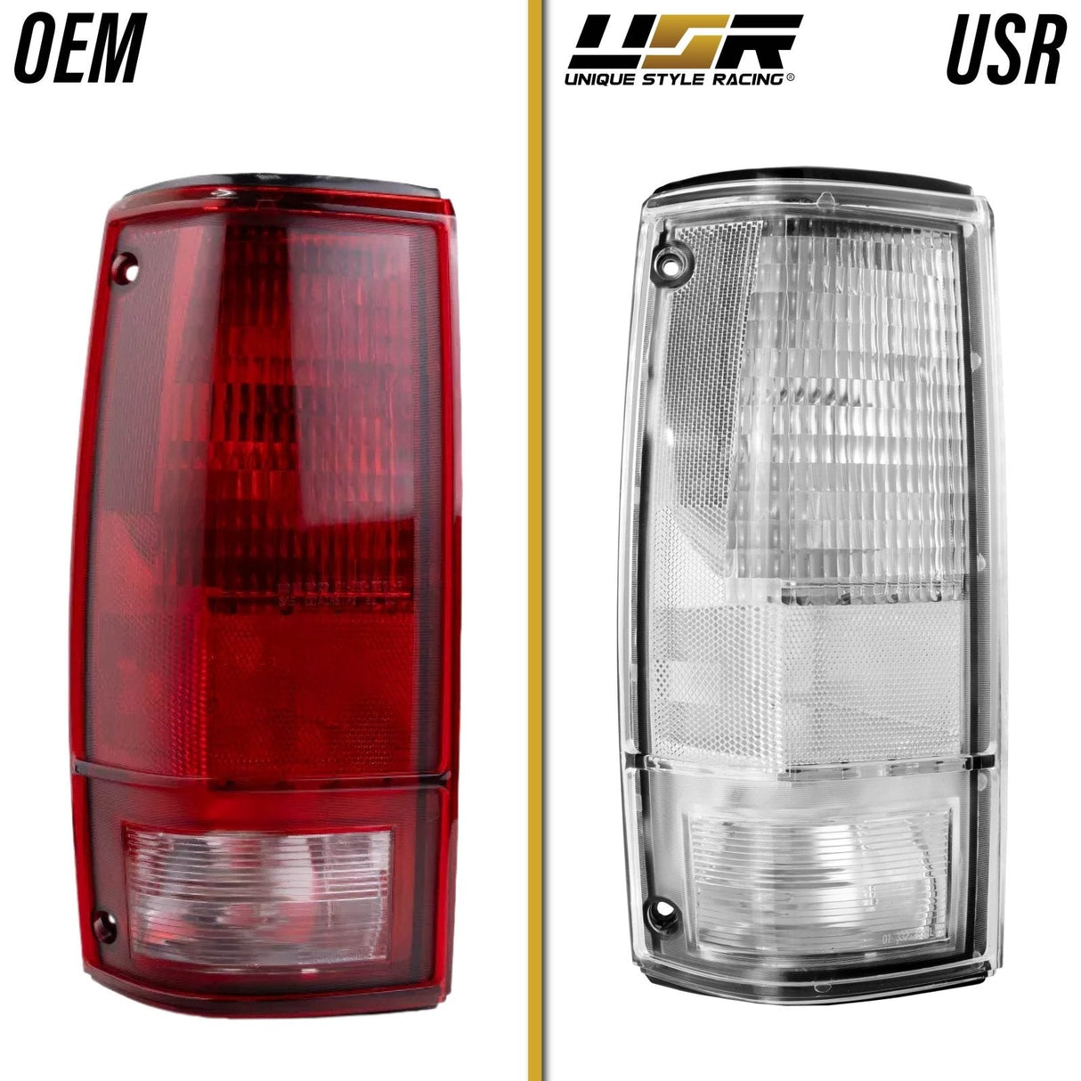 1982-1993 Chevrolet S10 / Blazer Clear Tail Light Set