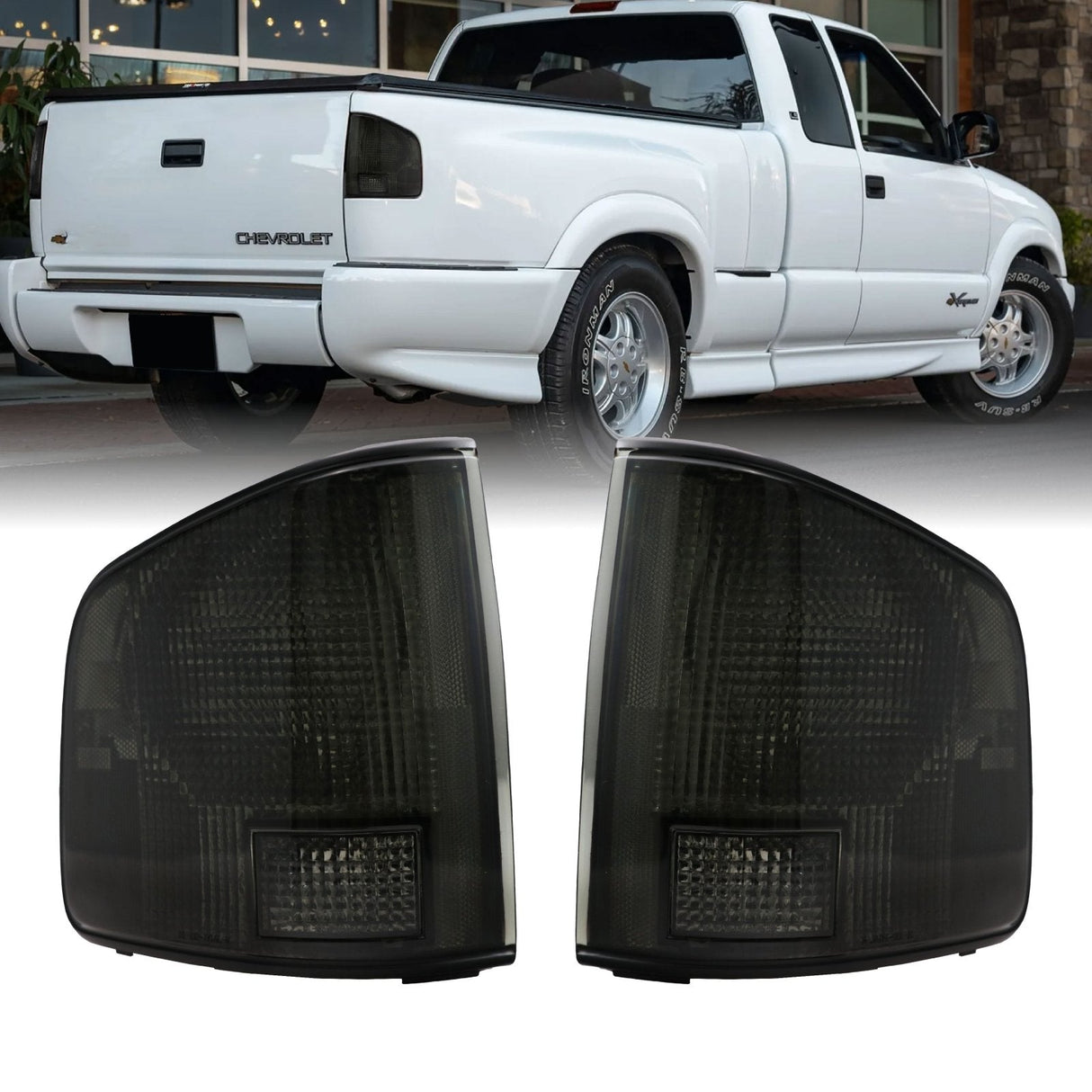 1994-2001 Chevy S10 / Gmc Sonoma Depo Smoke Tail Light Set
